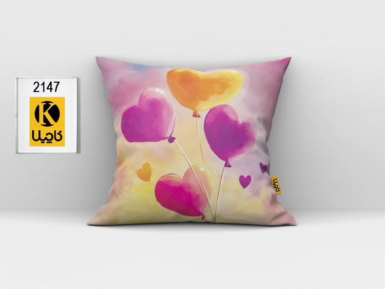 کاور کوسن مخمل (دو رو چاپ) - کد K 2147