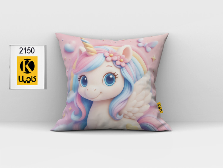 کاور کوسن مخمل (دو رو چاپ) - کد K 2150