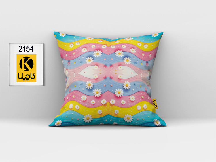 کاور کوسن مخمل (دو رو چاپ) - کد K 2154