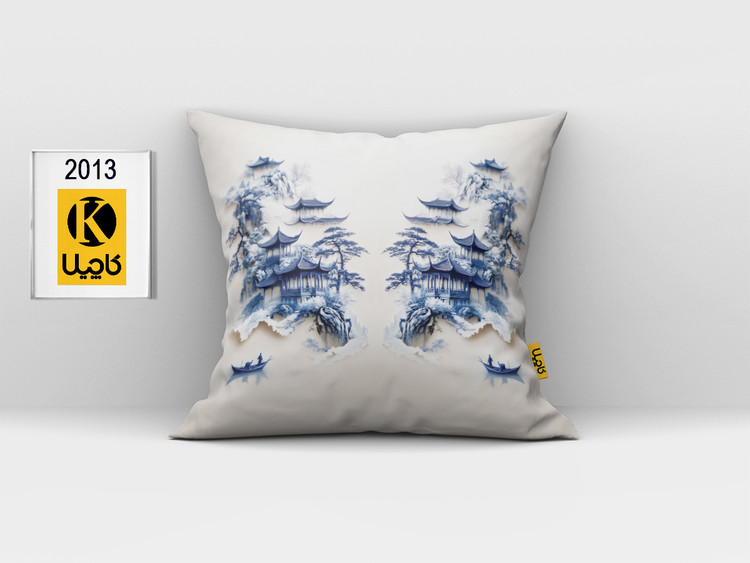 کاور کوسن مخمل (دو رو چاپ) - کد K2185