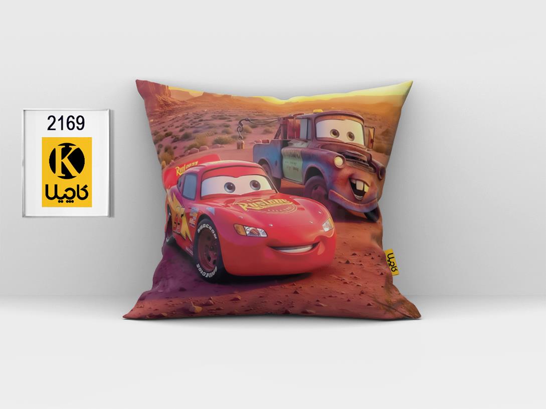 کاور کوسن مخمل (دو رو چاپ) - کد K2169