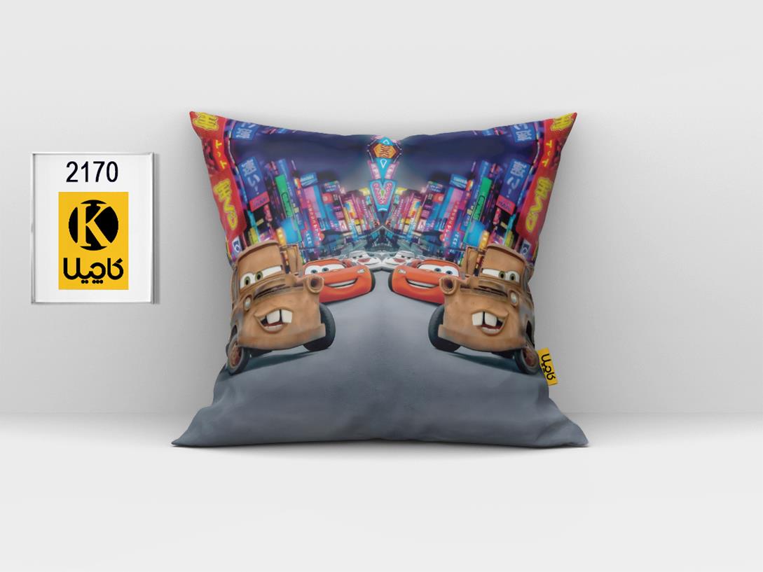 کاور کوسن مخمل (دو رو چاپ) - کد K2170