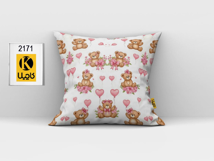 کاور کوسن مخمل (دو رو چاپ) - کد K2171