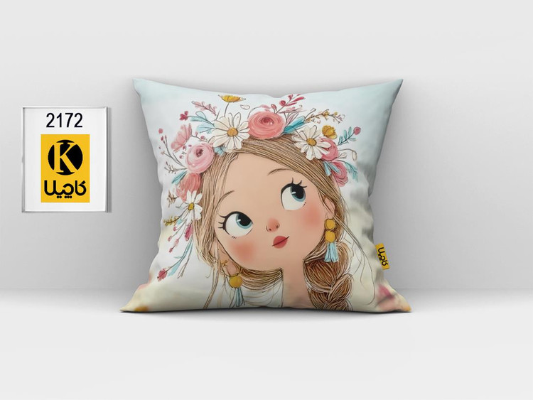 کاور کوسن مخمل (دو رو چاپ) - کد K2172