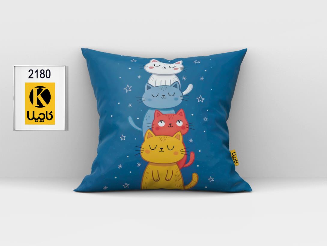 کاور کوسن مخمل (دو رو چاپ) - کد K2180