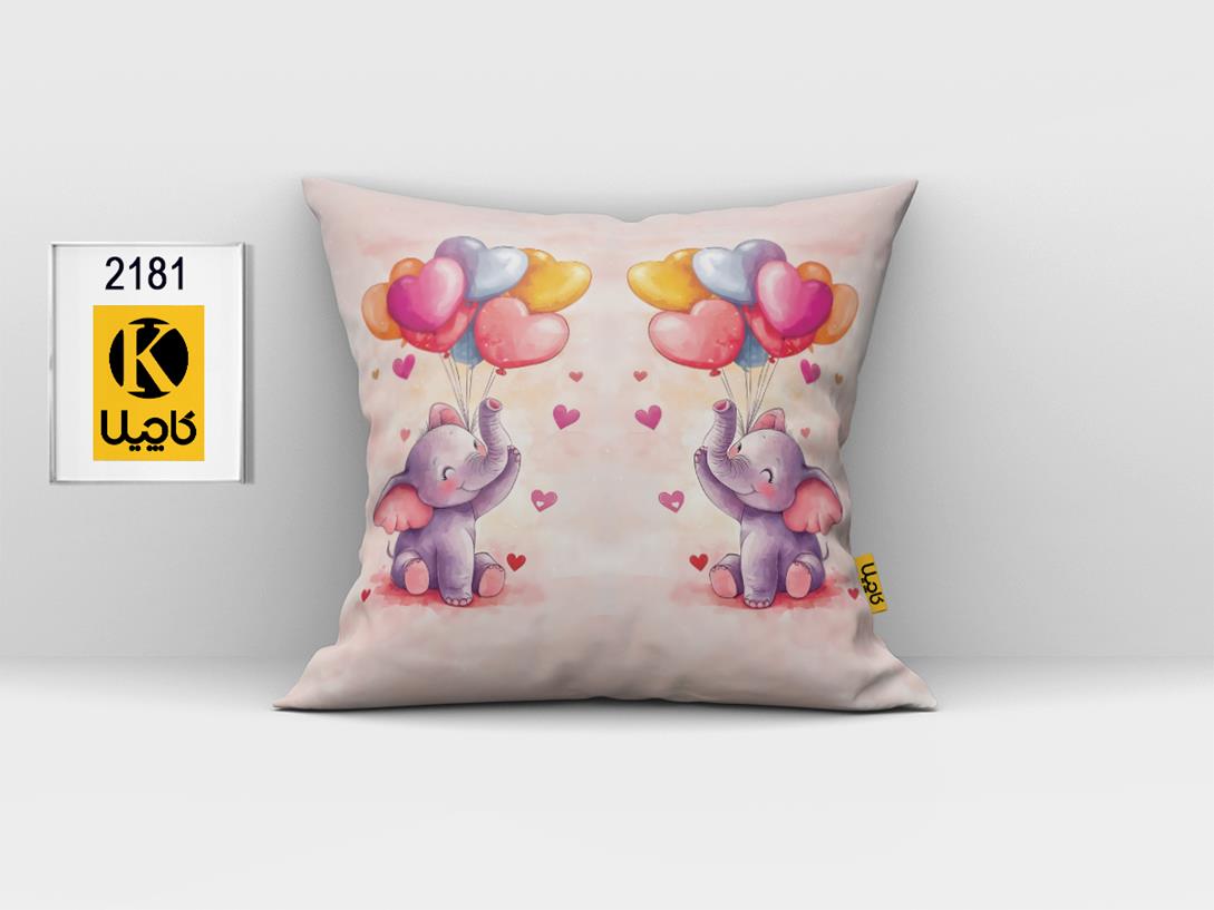 کاور کوسن مخمل (دو رو چاپ) - کد K2181