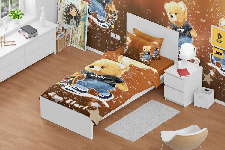 ست روتختی یک نفره مخمل - کد 1008