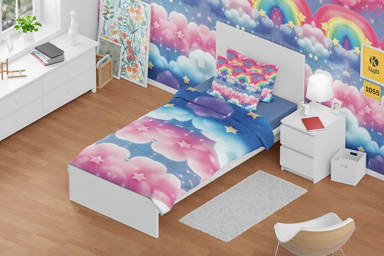 ست روتختی یک نفره مخمل - کد 1055