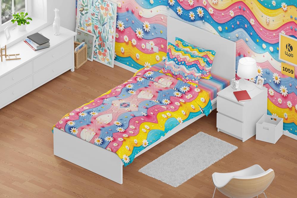 ست روتختی یک نفره مخمل - کد 1059