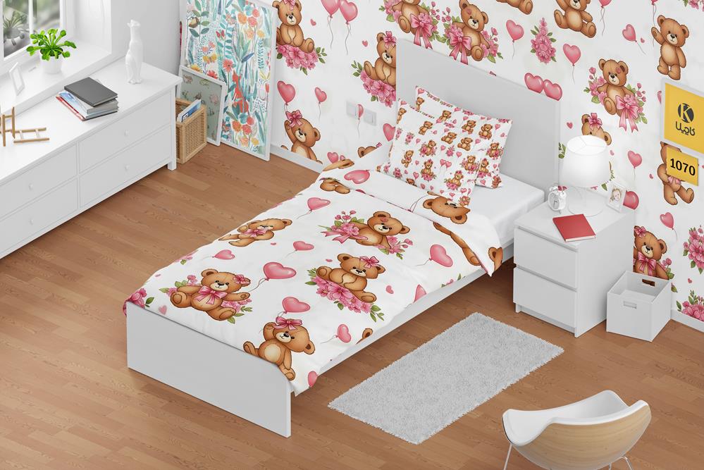 ست روتختی یک نفره مخمل - کد 1070