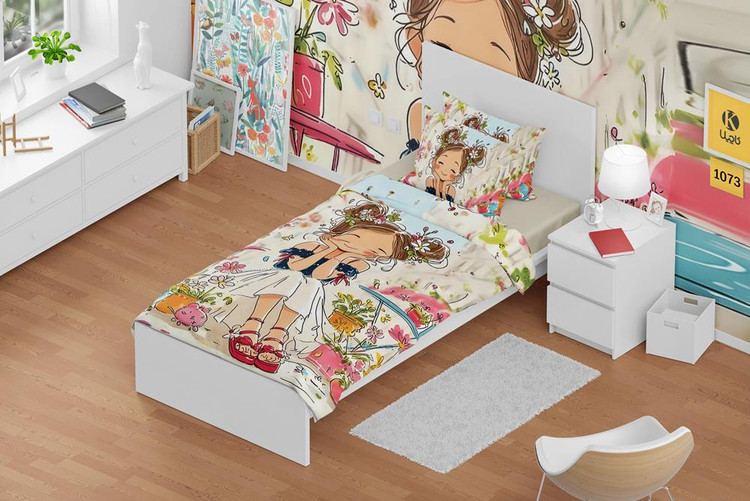 ست روتختی یک نفره مخمل - کد 1073