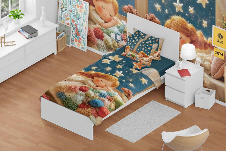 ست روتختی یک نفره مخمل - کد 1074