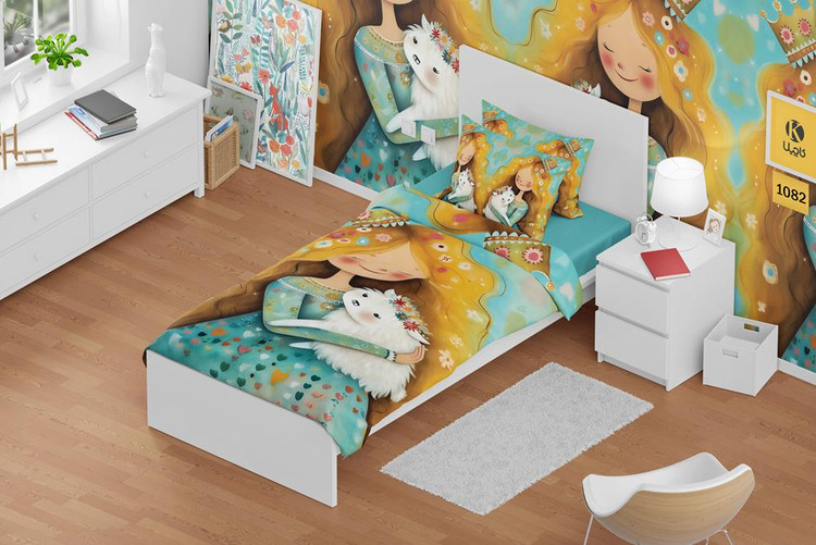 ست روتختی یک نفره مخمل - کد 1082