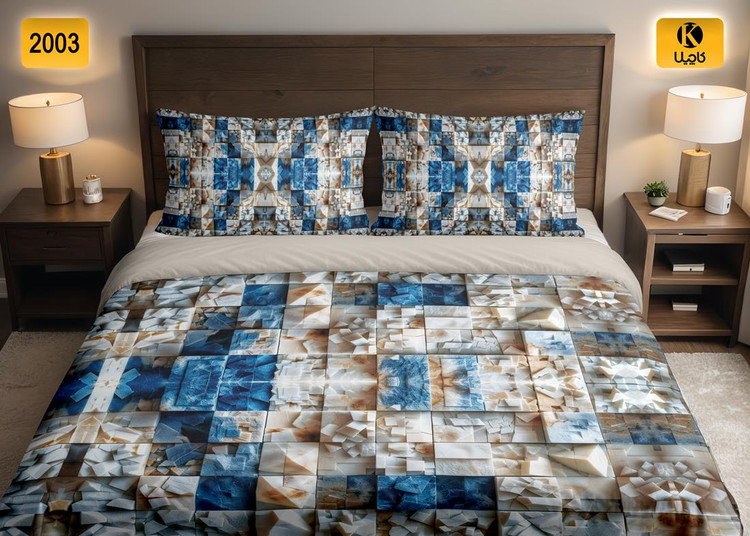 ست روتختی دو نفره مخمل - کد 2003