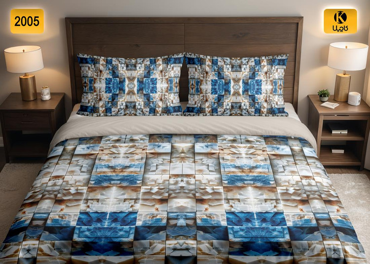 ست روتختی دو نفره مخمل - کد 2005