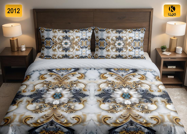 ست روتختی دو نفره مخمل - کد 2012