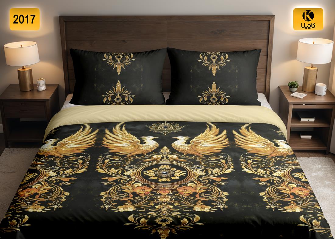 ست روتختی دو نفره مخمل - کد 2017