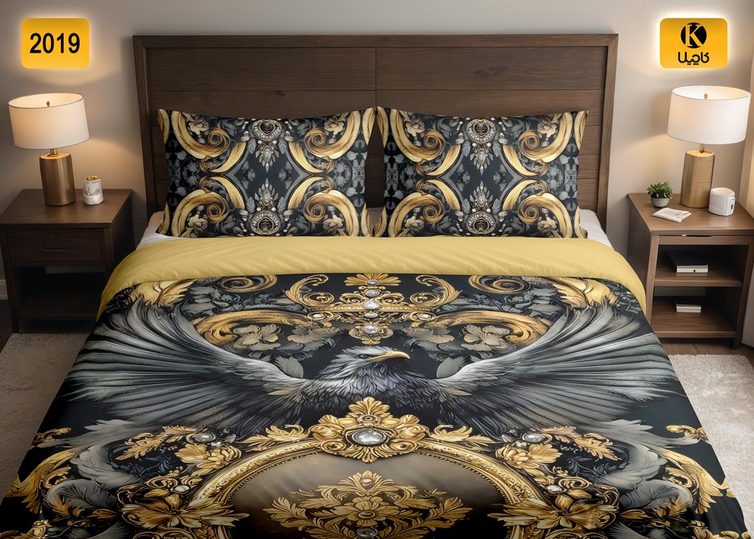 ست روتختی دو نفره مخمل - کد 2019