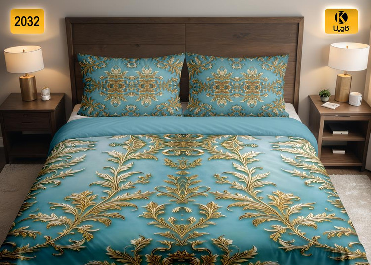 ست روتختی دو نفره مخمل - کد 2032