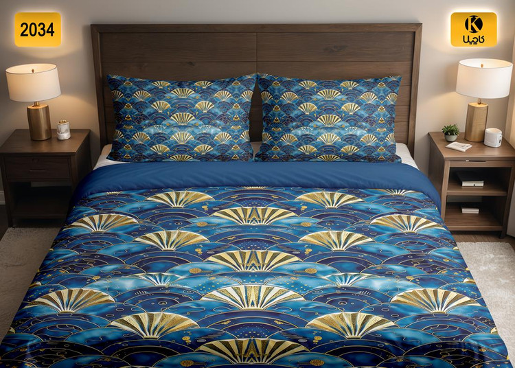 ست روتختی دو نفره مخمل - کد 2034