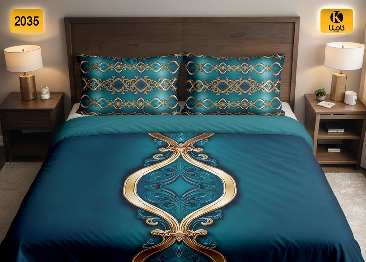 ست روتختی دو نفره مخمل - کد 2035