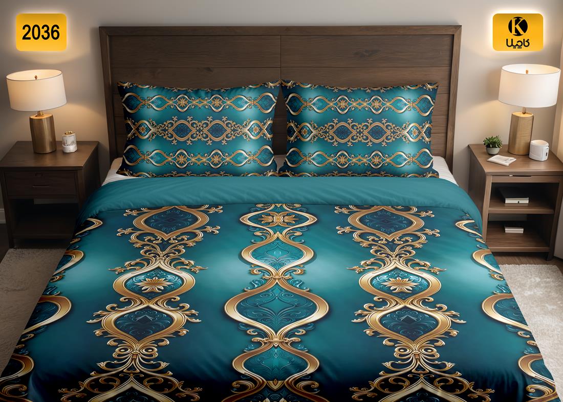 ست روتختی دو نفره مخمل - کد 2036