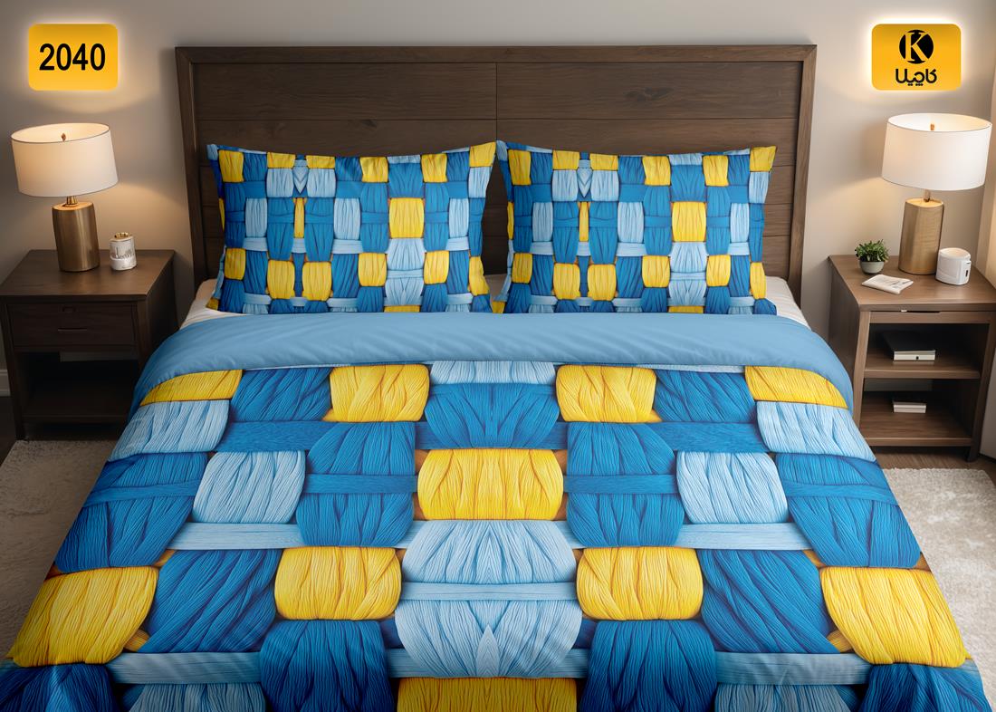 ست روتختی دو نفره مخمل - کد 2040