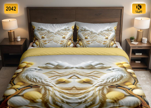 ست روتختی دو نفره مخمل - کد 2042