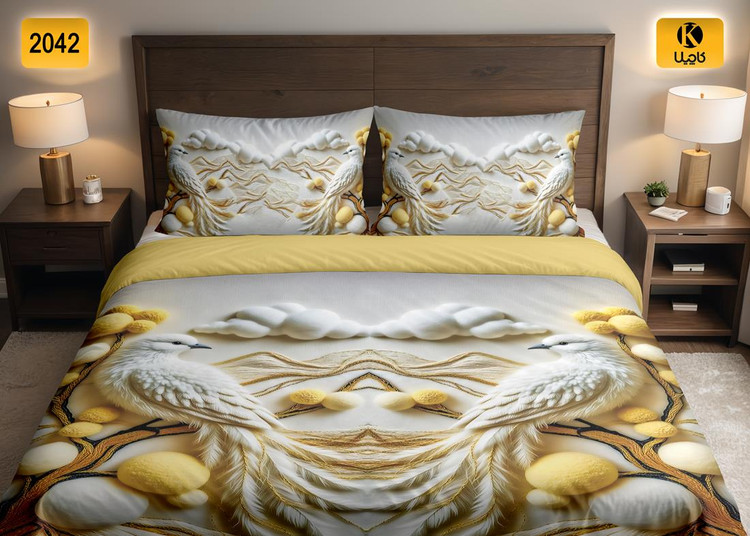 ست روتختی دو نفره مخمل - کد 2042