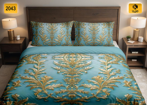 ست روتختی دو نفره مخمل - کد 2043