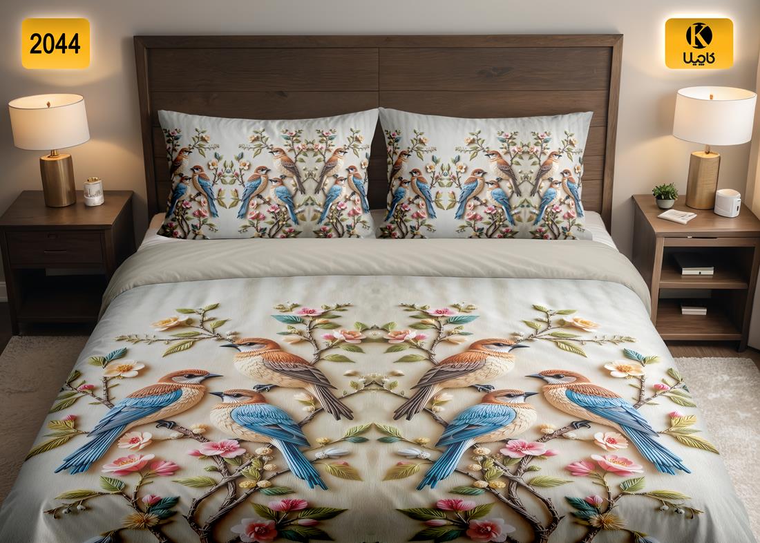 ست روتختی دو نفره مخمل - کد 2044