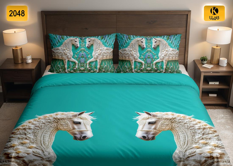 ست روتختی دو نفره مخمل - کد 2048