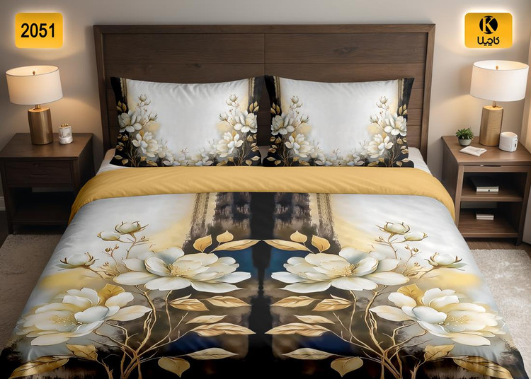 ست روتختی دو نفره مخمل - کد 2051