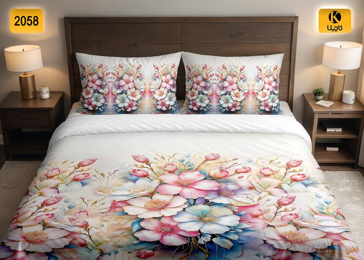 ست روتختی دو نفره مخمل - کد 2058