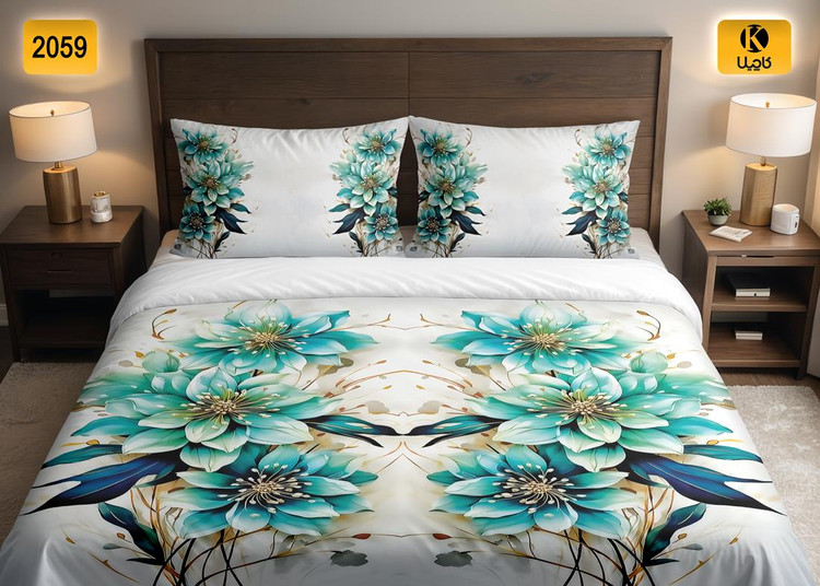 ست روتختی دو نفره مخمل - کد 2059