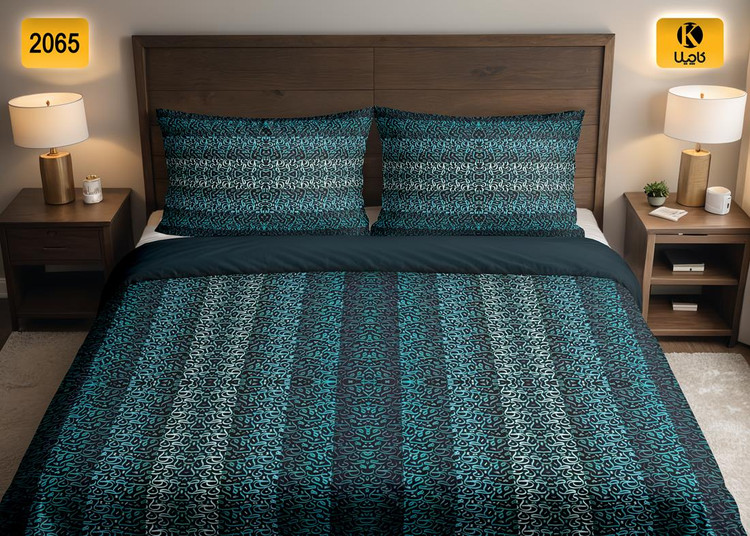 ست روتختی دو نفره مخمل - کد 2065