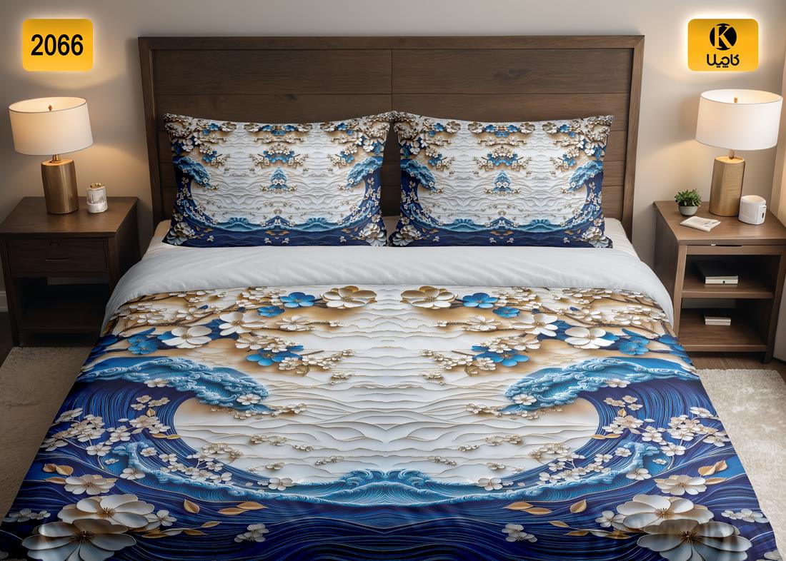 ست روتختی دو نفره مخمل - کد 2066