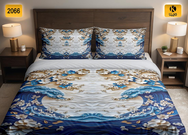 ست روتختی دو نفره مخمل - کد 2066