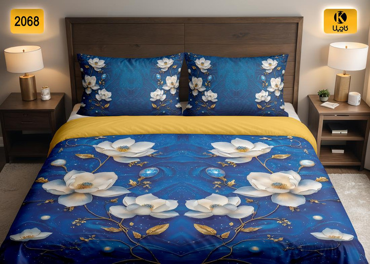 ست روتختی دو نفره مخمل - کد 2068