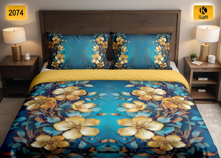 ست روتختی دو نفره مخمل - کد 2074