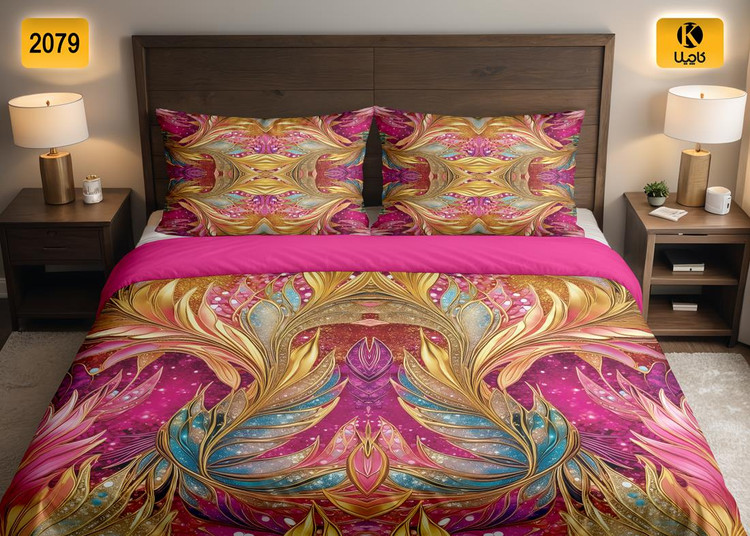 ست روتختی دو نفره مخمل - کد 2079