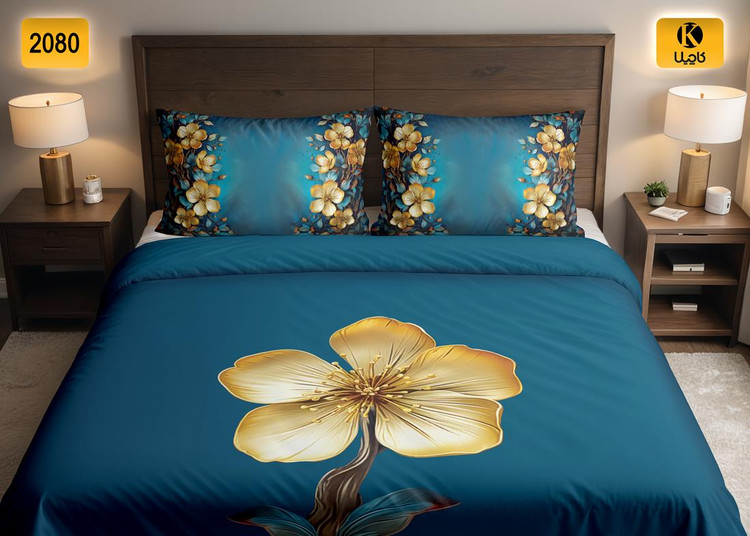 ست روتختی دو نفره مخمل - کد 2080