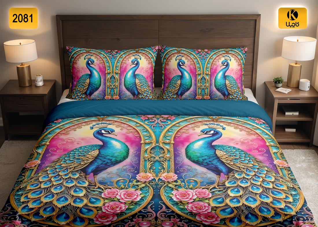 ست روتختی دو نفره مخمل - کد 2081