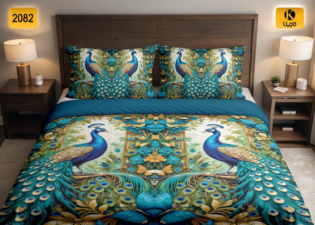 ست روتختی دو نفره مخمل - کد 2082