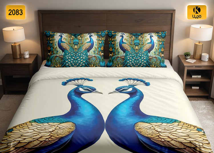 ست روتختی دو نفره مخمل - کد 2083