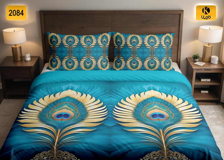 ست روتختی دو نفره مخمل - کد 2084