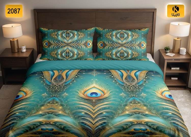 ست روتختی دو نفره مخمل - کد 2087