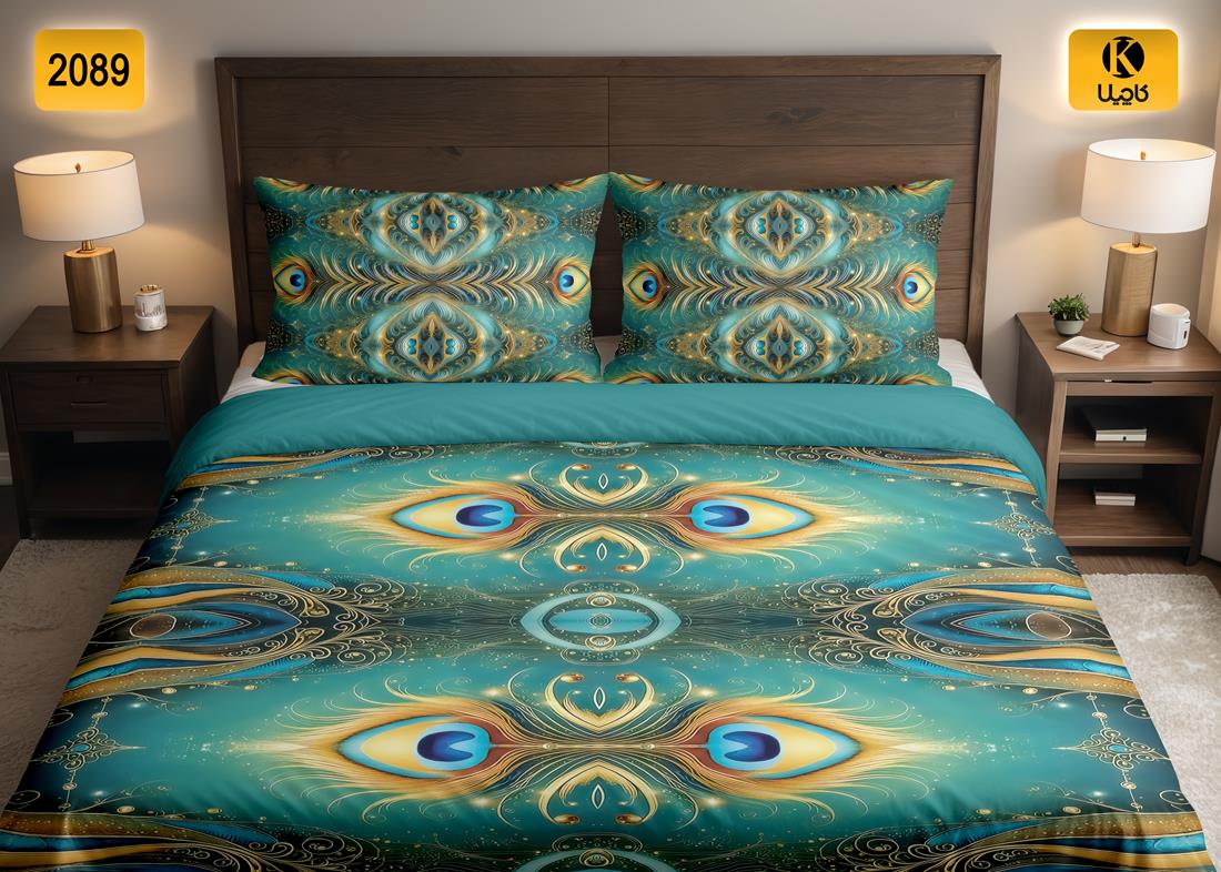 ست روتختی دو نفره مخمل - کد 2089