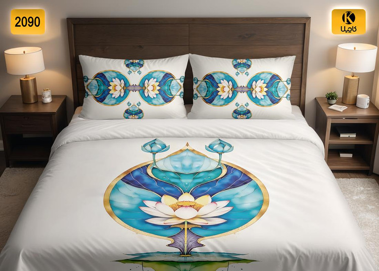 ست روتختی دو نفره مخمل - کد 2090