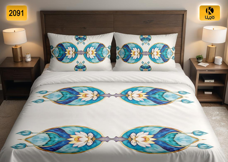 ست روتختی دو نفره مخمل - کد 2091